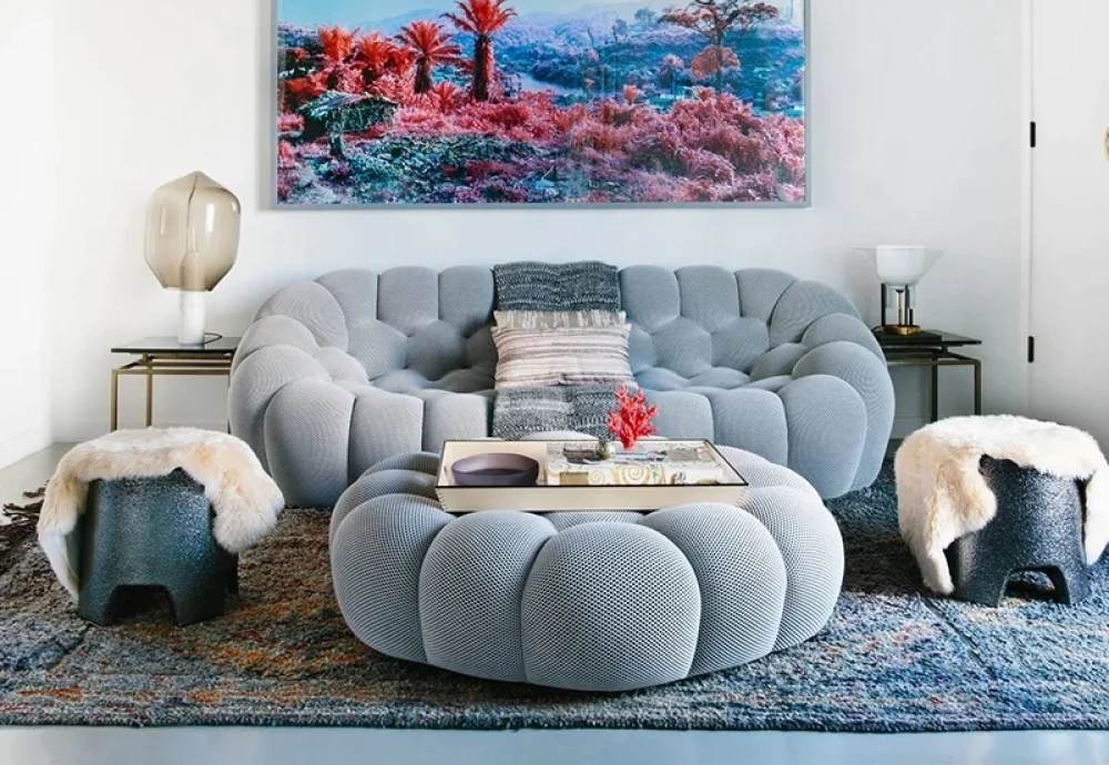 blue bubble sofa